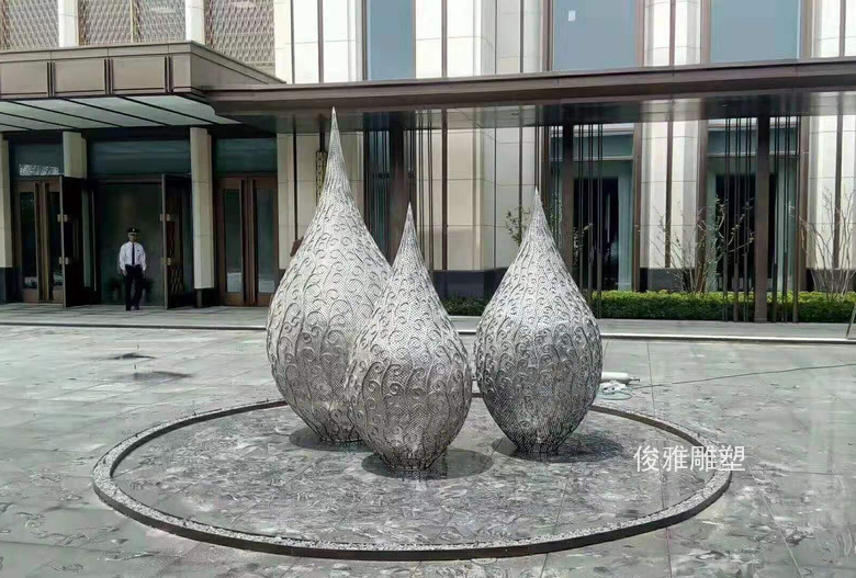 江西省景德鎮(zhèn)市恒大御景售樓處不銹鋼雕塑