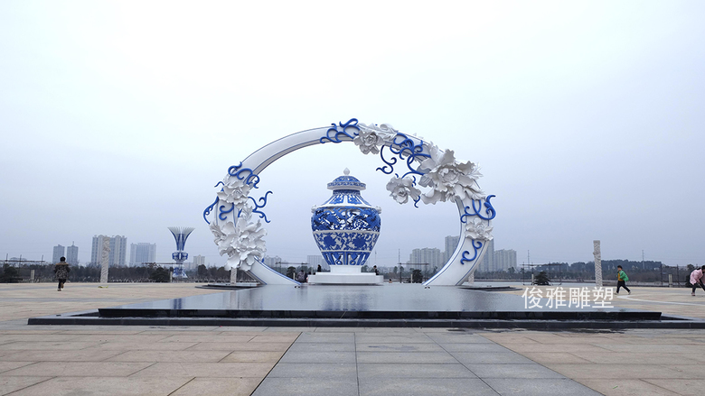 江西省高安市瑞陽湖不銹鋼雕塑