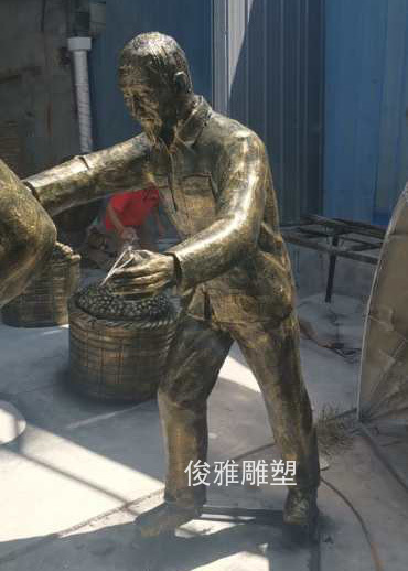 浙江湖州玻璃鋼仿銅雕塑
